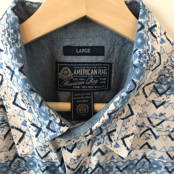 American Rag blue and white button down - Picture 5 of 5